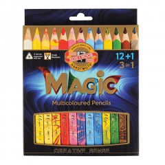 Карандаши многоцветные трехгранные KOH-I-NOOR Magic 13 шт 5,6 мм 3408013001KS/181009 (1)