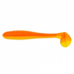Виброхвост Helios Catcher 2,75"/7 см, цвет Orange & Yellow 7 шт HS-1-015