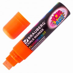 Маркер меловой Brauberg Pop-Art 15 мм оранжевый 151541 (3)