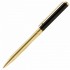 Ручка подарочная шариковая Galant ALLUSION корпус черный/золотой золотистые синяя 143522 (1)