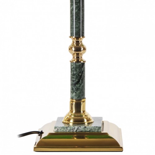 Светильник настольный из мрамора Galant зеленый мрамор с золотистой отделкой 231197 (1)