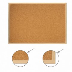 Доска пробковая для объявлений 100х150 см деревянная рамка Brauberg 238180 (1)