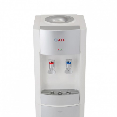 Кулер для воды AEL LD-AEL-28 напольный 2 крана белый/серебристый 00256/454329 (1)