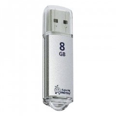 Флешка 8 GB Smartbuy V-Cut USB 2.0 металлический корпус (SB8GBVC-S) (3)