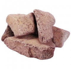 Камень для бани Банные Штучки Кварцит малиновый обвалованный 20 кг 33091