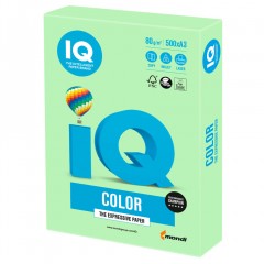 Бумага цветная для принтера IQ Color А3, 80 г/м2, 500 листов, зеленая, MG28