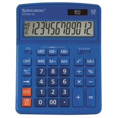 Калькулятор настольный Brauberg Extra-12-BU 12 разрядов 250482 (1)