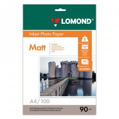 Фотобумага для струйной печати Lomond A4 90 г/м2 100 листов односторонняя матовая 0102001 (1)