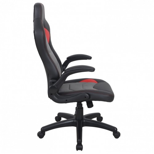 Кресло компьютерное Brabix Skill GM-005 экокожа черное/красное 532496 (1)