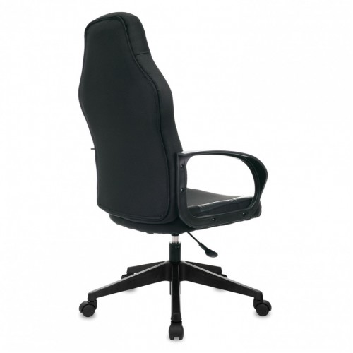 Кресло компьютерное Brabix Alpha GM-018 ткань/экокожа черное 532636 (1)