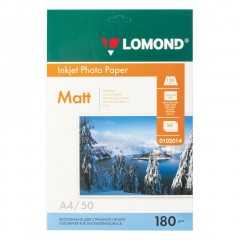 Фотобумага для струйной печати Lomond А4 180 г/м2 50 листов односторонняя матовая 0102014 (1)