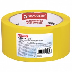 Скотч 48 мм х 66 м желтый 45 мкм Brauberg 440141 (6)