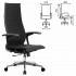 Кресло офисное Метта К-8.1-Т хром экокожа перф. сиденье регулируемое черное 532469 (1)