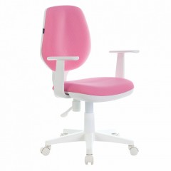 Кресло BRABIX Fancy MG-201W с подлокотниками пластик белый розовое 532409 (1)