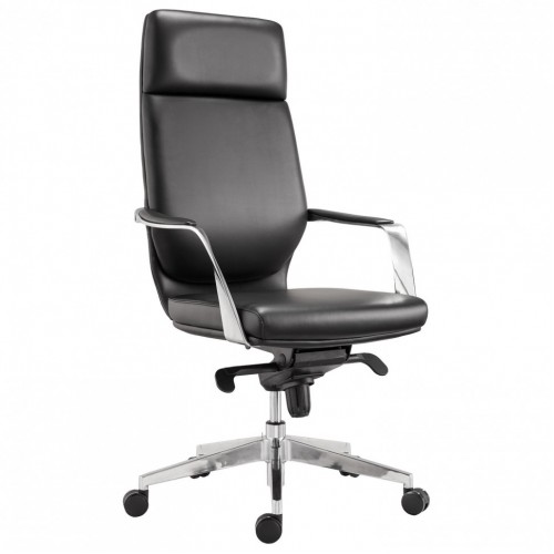 Кресло офисное Brabix Premium Resonance EX-755 алюминий экокожа черное 532487 (1)