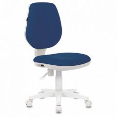 Кресло BRABIX Fancy MG-201W без подлокотников пластик белый синее 532413 (1)