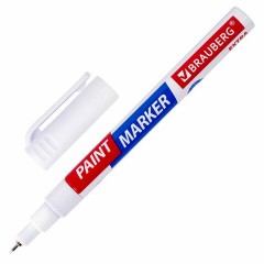 Маркер-краска лаковый Brauberg Profesional Extra 1 мм белый 151959 (12)