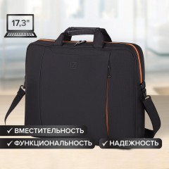 Сумка-портфель Brauberg "Office" с отделением для ноутбука 17,3" черная 44х34х6 см 270826 (1)