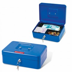 Ящик для денег Brauberg 90х180х250 мм синий 290335 (1)
