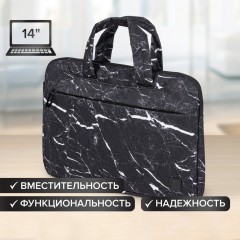 Сумка-портфель Brauberg "Marble" с отдел. для ноутбука 13-14" 3 кармана 26х36х3 см 270835 (1)