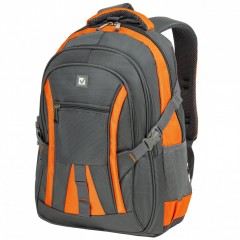 Рюкзак BRAUBERG DELTA 3 отделения серый/оранжевый SpeedWay 2 46х32х19 см 224448 (1)
