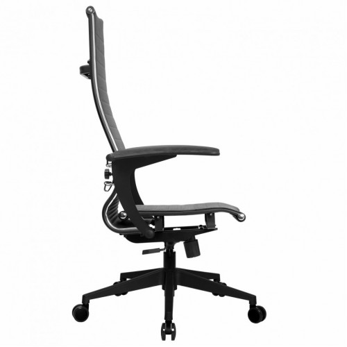 Кресло офисное Метта К-8.1-Т пластик экокожа перф. сиденье регулируемое черное 532470 (1)
