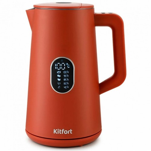 Чайник KITFORT КТ-6115-3 1,5 л 1800 Вт закр нагр элемент двойные стенки красный 455997 (1)