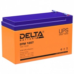Аккумуляторная батарея для ИБП 12 В 7,2 Ач 151х65х94 мм DELTA DTM 1207 354896 (1)