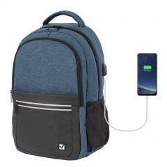 Рюкзак для ноутбука 15" с USB Brauberg Urban Denver 22 л 229893 (1)