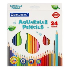 Карандаши цветные акварельные Aquarell 24 цвета 4 мм 181673 (2)