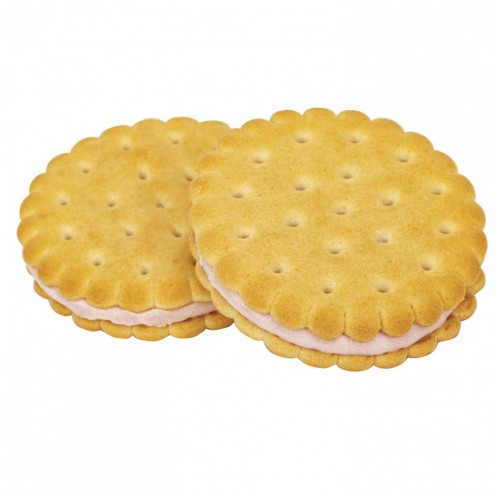 Печенье-сэндвич ЯШКИНО затяжное с начинкой из клубничного крема 3,4 кг МП421 622151 (1)
