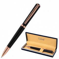 Ручка подарочная шариковая GALANT PUNCTUM BLACK 0,7 мм синяя 143514 (1)